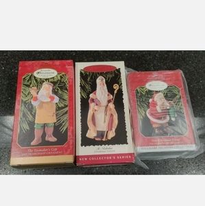 3 Hallmark Ornaments St. Nicholas, The Toymaker's Gift, New Christmas Friend